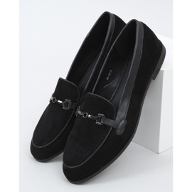 Mocassins femininos negros 8742 Preto 1