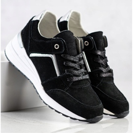 Filippo Calçados Esportivos de Couro Preto 1