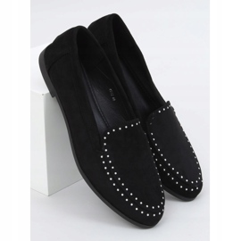 Mocassins pretos com tachas 4322 Black 1