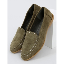 Mocassins verdes com tachas 4322 Verde 1