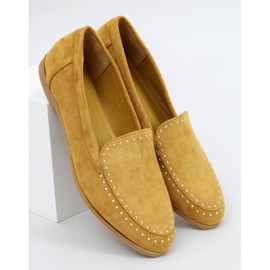 Mocassins com tachas mostarda 4322 Amarelo 1 Mocassins com tachas mostarda 4322 Amarelo 1