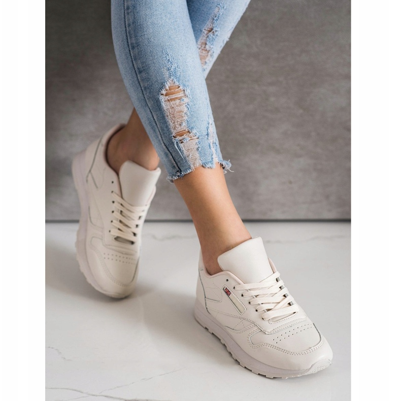 SHELOVET Tênis Clássicos bege 2