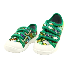 Befado Velcro Tênis Bang 907P122 multicolorido verde 1