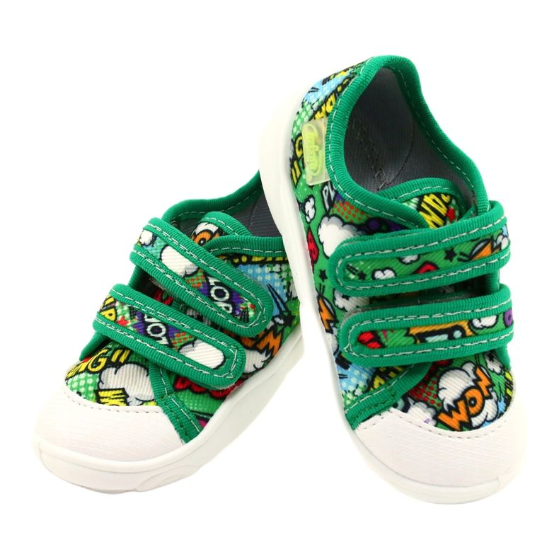 Befado Velcro Tênis Bang 907P122 multicolorido verde 4