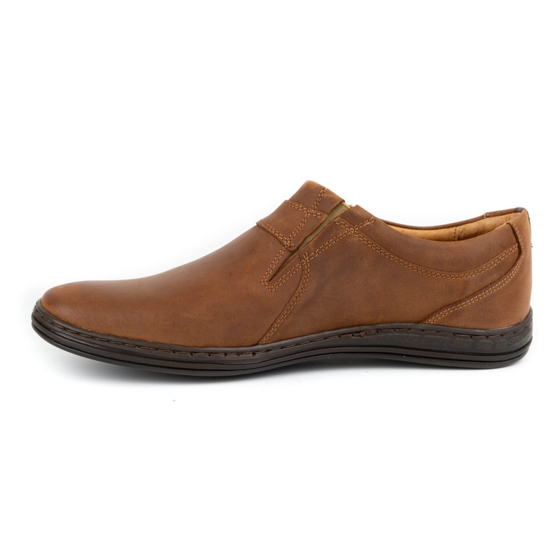 Polbut Sapatos masculinos Couro 362 Camel marrom 1