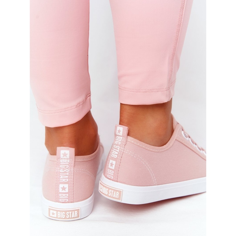Tênis feminino Big Star HH274096 rosa 2