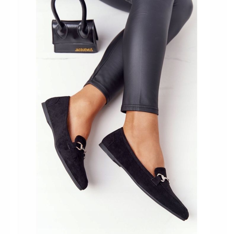 Mocassim feminino Sergio Leone MK711 camurça preto 1