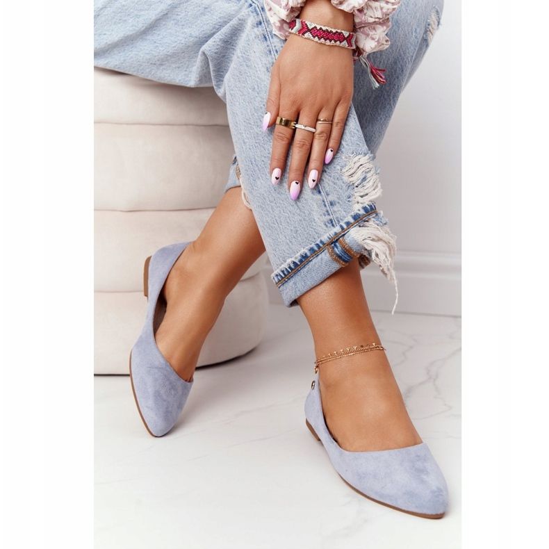 Bailarinas de camurça Sergio Leone BL622 Blue azul 2