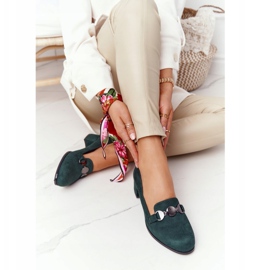 Bombas de Camurça no Salto Sergio Leone PB148 Verde 1