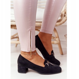 Bombas de Camurça no Salto Sergio Leone PB148 Preto 1