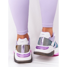 Calçados esportivos com sola grande GOE HH2N4038 branco-violeta 1