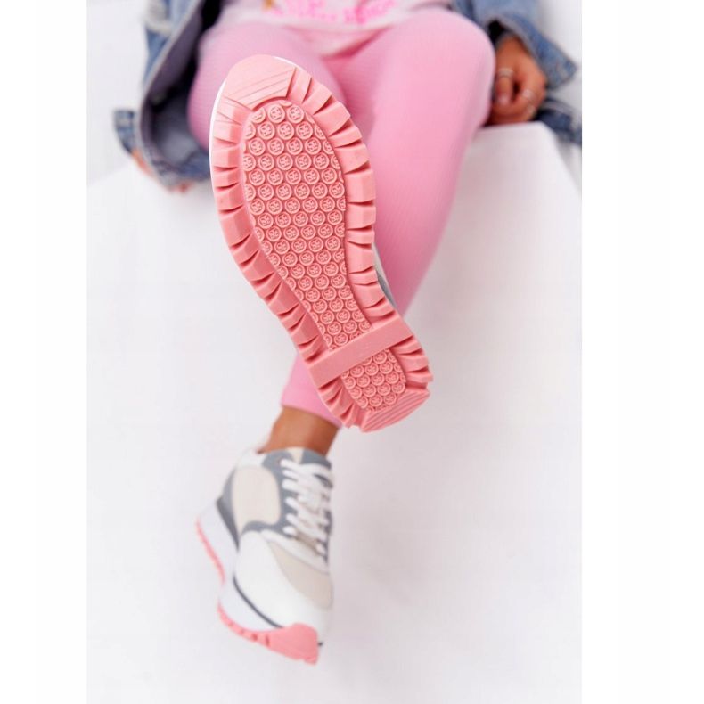 Calçados esportivos de couro na plataforma GOE HH2N4008 branco multicolorido 1