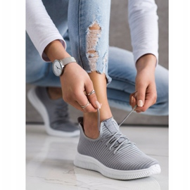 SHELOVET Tênis confortáveis cinza 2