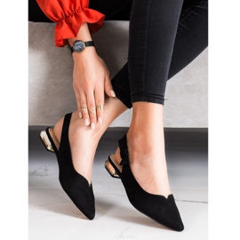 Filippo Sandálias Pretas com Salto Aberto preto 1