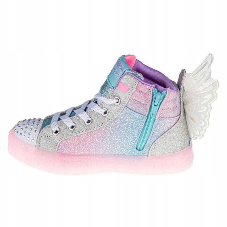 Skechers Shuffle Brights Glimmer Wings W 20254L-LBMT Sapato rosa multicolorido 1