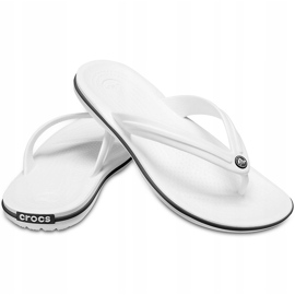 Chinelos Crocs Crocband Flip branco 11033 100 1