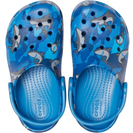 Crocs kids Classic Shark Clog azul 206147 4KI 1