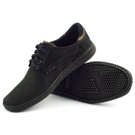 KOMODO Sapatos masculinos casuais 848 pretos castanho 4