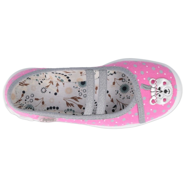 Calçados infantis das bailarinas Befado 116X284 rosa prata cinza 2