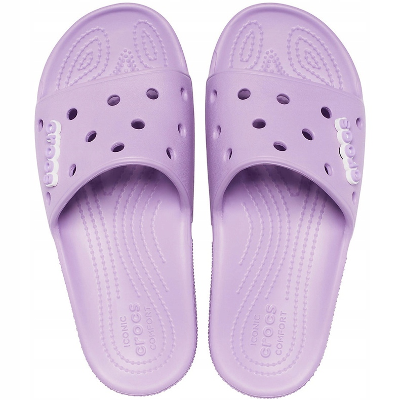 Chinelos femininos Crocs Classic Slide roxo 206121 5PR 1
