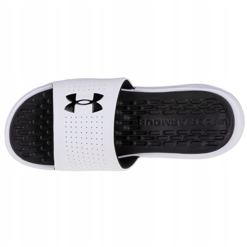 Under Armour Playmaker Fixed Slides M 3000061-102 branco 2
