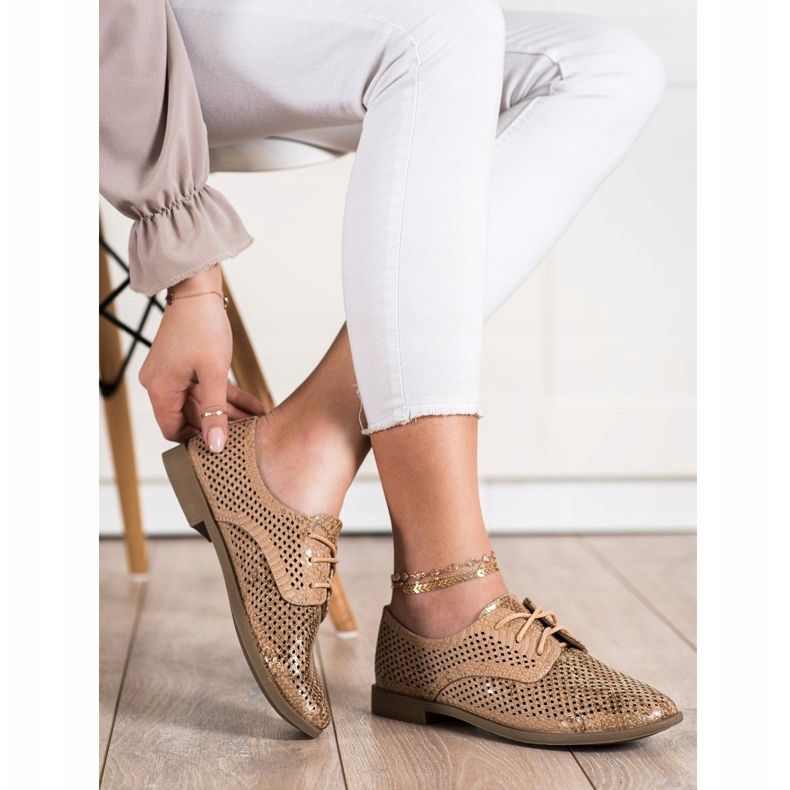 SHELOVET Sapatos abertos para a primavera castanho multicolorido 1