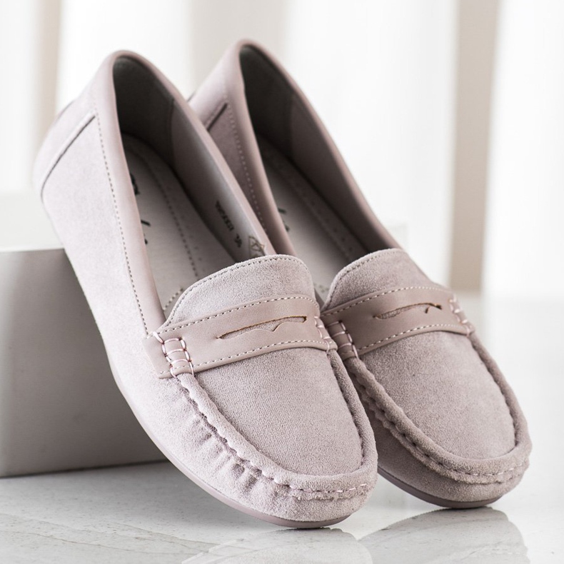 SHELOVET Mocassins Cinzentos Confortáveis cinza 2