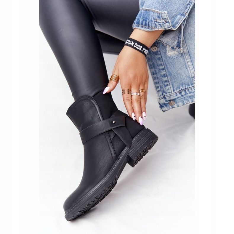 PJ1 Botas quentes femininas pretas trabalhadoras Alivia preto 1