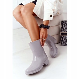 PS1 Shiny Galoches Grey Jodhpur boots Dia chuvoso cinza 2