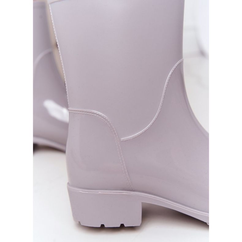 PS1 Shiny Galoches Grey Jodhpur boots Dia chuvoso cinza 1