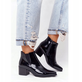 Botas Laqueadas de Salto Alto Sergio Leone BT153 Preto 2