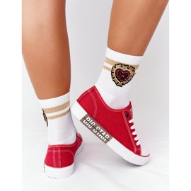 Tênis feminino Big Star HH274115 vermelho 1