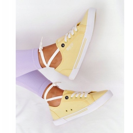 Tênis feminino Big Star HH274062 amarelo 1