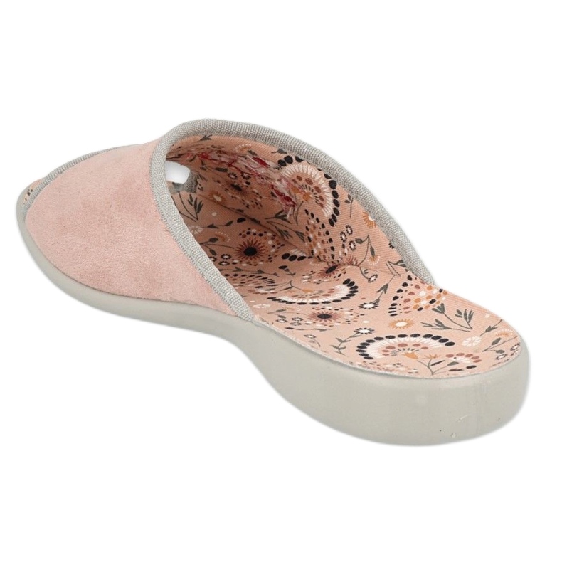 Sapatos femininos Befado flor VIKI 254D126 rosa prata cinza 3