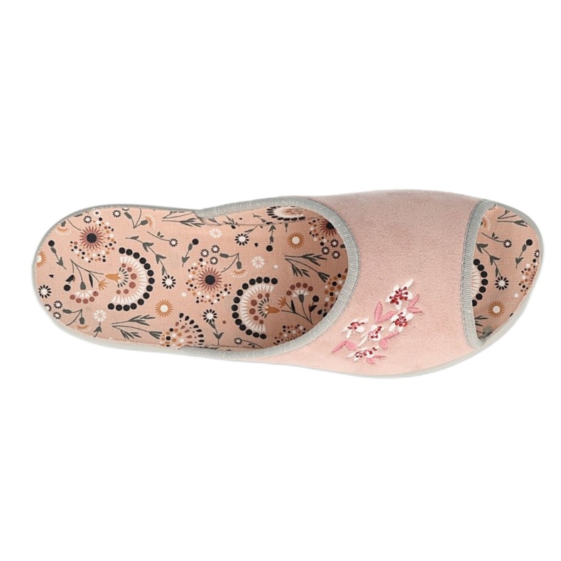 Sapatos femininos Befado flor VIKI 254D126 rosa prata cinza 1