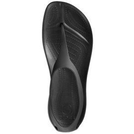 Sandálias femininas Crocs Sexi Flip Wmns pretas 11354 060 preto 1