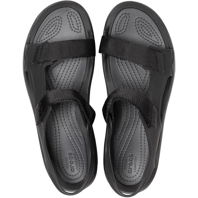Sandálias masculinas Crocs Swiftwater Molded Expedition pretas 206526 060 preto 1