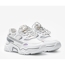 Tênis branco com sola Leanna grossa 1