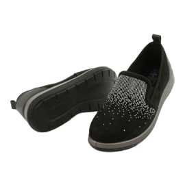 Sapatos femininos Befado 156D004 preto prata 4