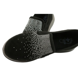 Sapatos femininos Befado 156D004 preto prata 5