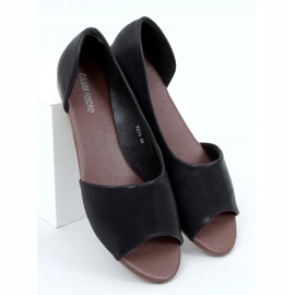 Bailarinas recortadas em preto 8278 Black 1