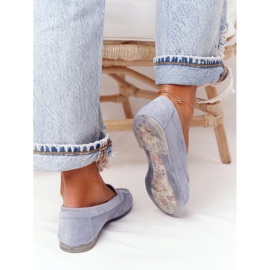 Mocassins de camurça Sergio Leone MK722 Azul 2