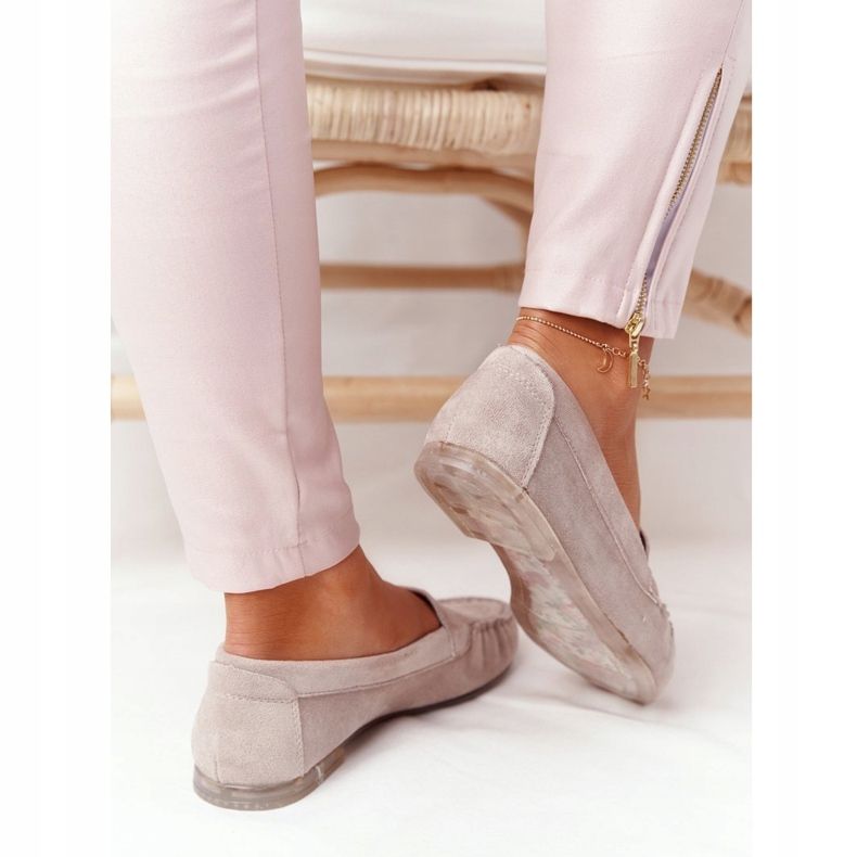 Mocassins de camurça Sergio Leone MK722 Beige bege 1