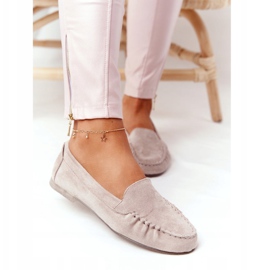 Mocassins de camurça Sergio Leone MK722 Beige bege 2