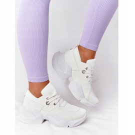 PS1 Tênis feminino em um enorme solado branco borbulhante 2