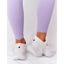 PS1 Tênis feminino em um enorme solado branco borbulhante 1