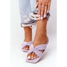 PS1 Chinelos de veludo feminino violeta Vanilla Sky tolet 1