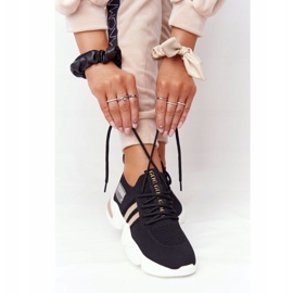 Meias esportivas femininas GOE HH2N4017 pretas preto 2