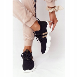 Meias esportivas femininas GOE HH2N4017 pretas preto 1