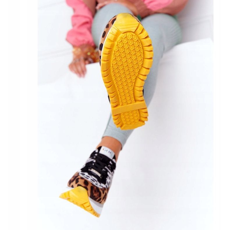 Calçados esportivos de camurça na plataforma GOE HH2N4003 marrom branco castanho preto 1